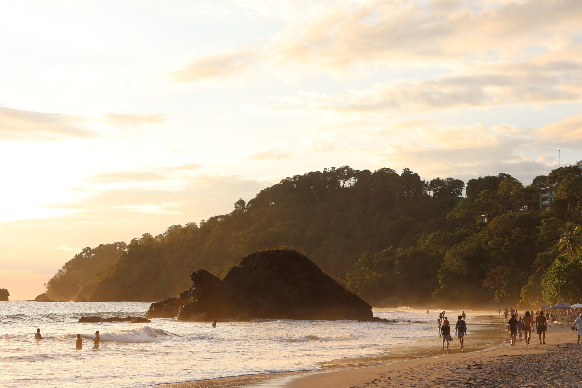 Sunset over the Pacific from Quepos, Costa Rica